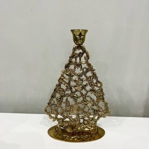 Vintage holiday candle holder